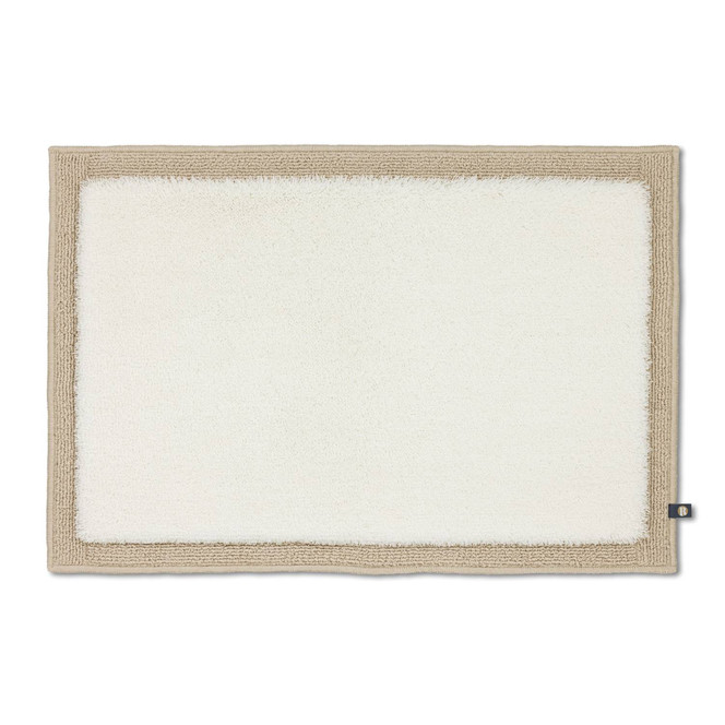 Frame Badteppich Wunschmass in Ecru/Creme 1374