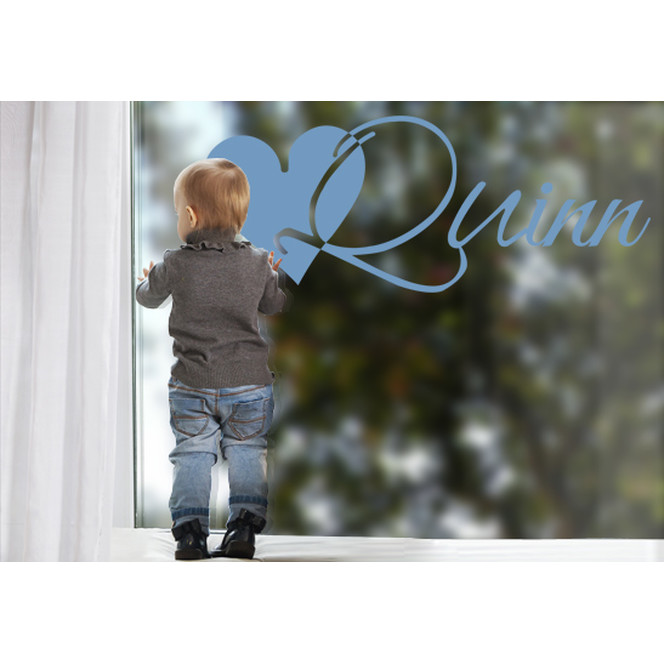 Glasdekor Wunschtext Initiale Q - Bild 1