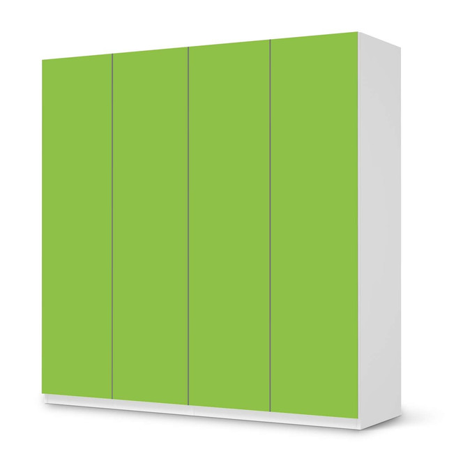 Klebefolie IKEA Pax Schrank 201cm Höhe - 4 Türen - Hellgrün Dark- Bild 1