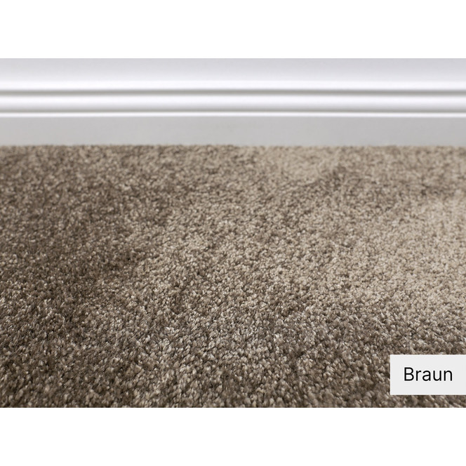 Liva Teppichboden Meterware in Braun