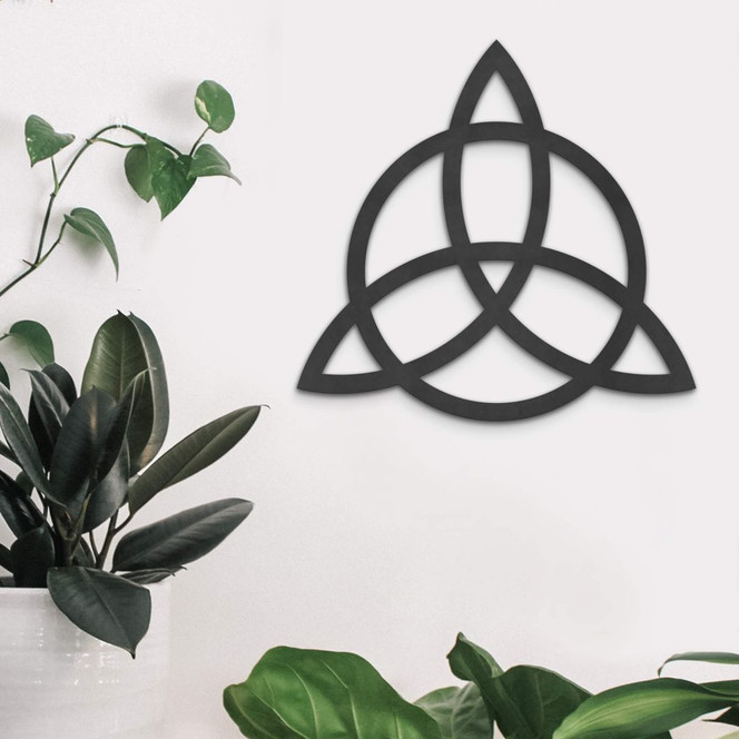 MDF - Holzdeko - Triquetra mit Kreis