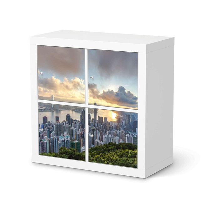 Möbelfolie IKEA Expedit Regal 4 Türen - Hong Kong- Bild 1