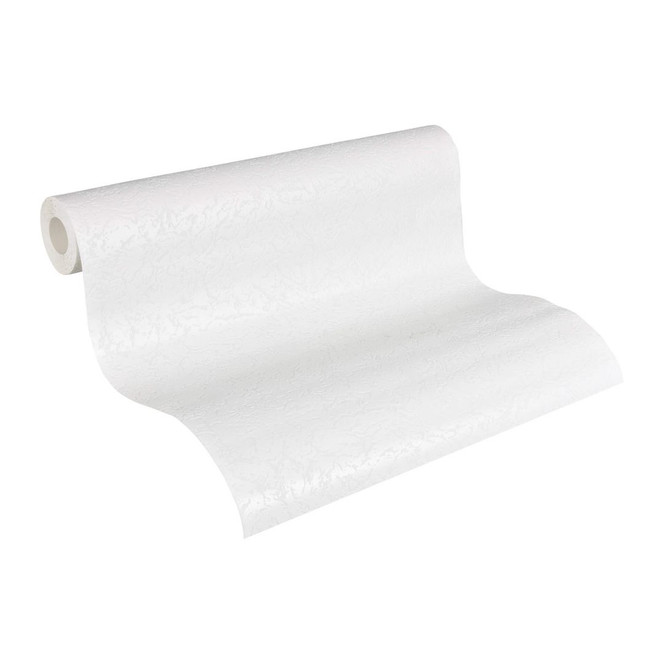 A.S. Création Vliestapete Meistervlies Strukturtapete Uni überstreichbar weiss