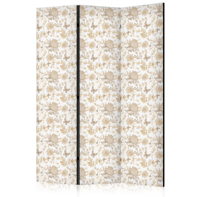 Paravent, Raumteiler freistehend, Trennwand - Beige Shades of Nature