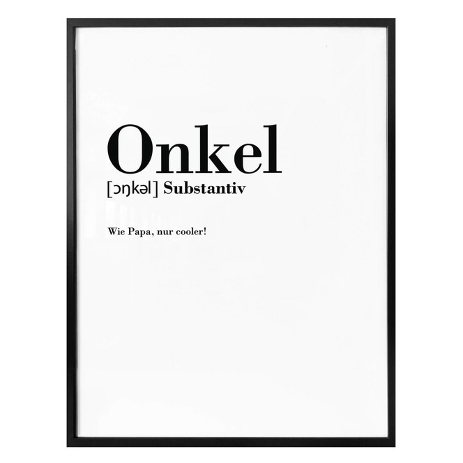Poster Grammatik - Onkel