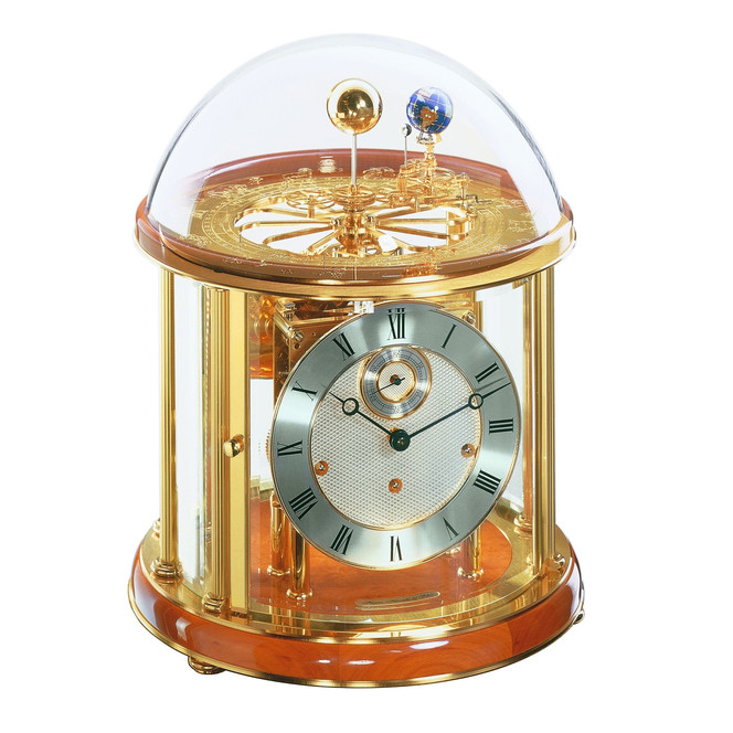 Tischuhr Tellurium Messing "Franz Hermle & Sohn"