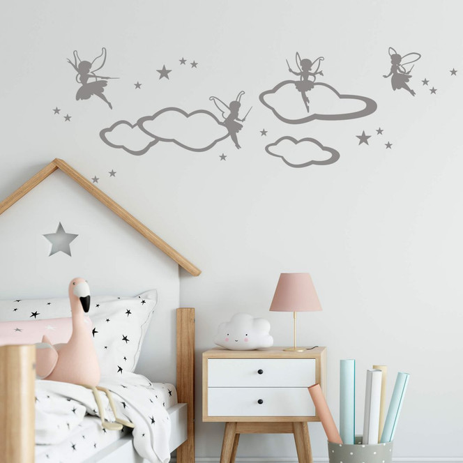 Wandtattoo Feen in den Wolken
