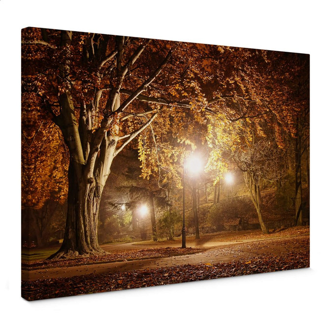 Leinwandbild Herbst im Park