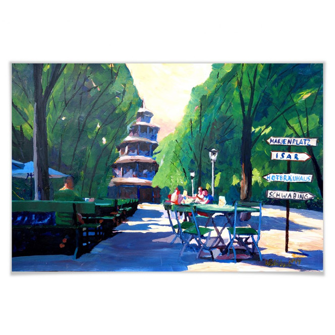 Poster Bleichner - Chinesischer Turm in München