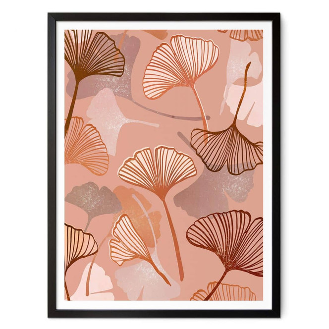 Poster Goed Blauw - Ginkgo