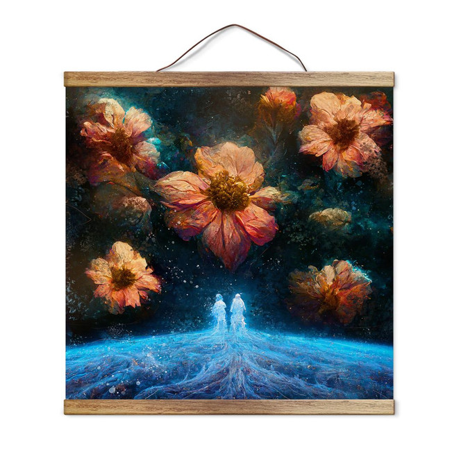 Stoffbild Heine - Ursprung vom Leben - Astro Cruise - Quadratisch