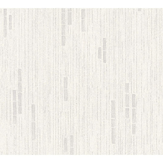A.S. Création Vliestapete Essentials grau, metallic, weiss