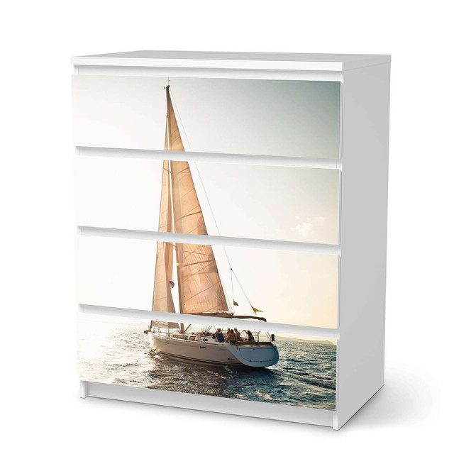 Folie IKEA Malm Kommode 4 Schubladen - Freedom- Bild 1
