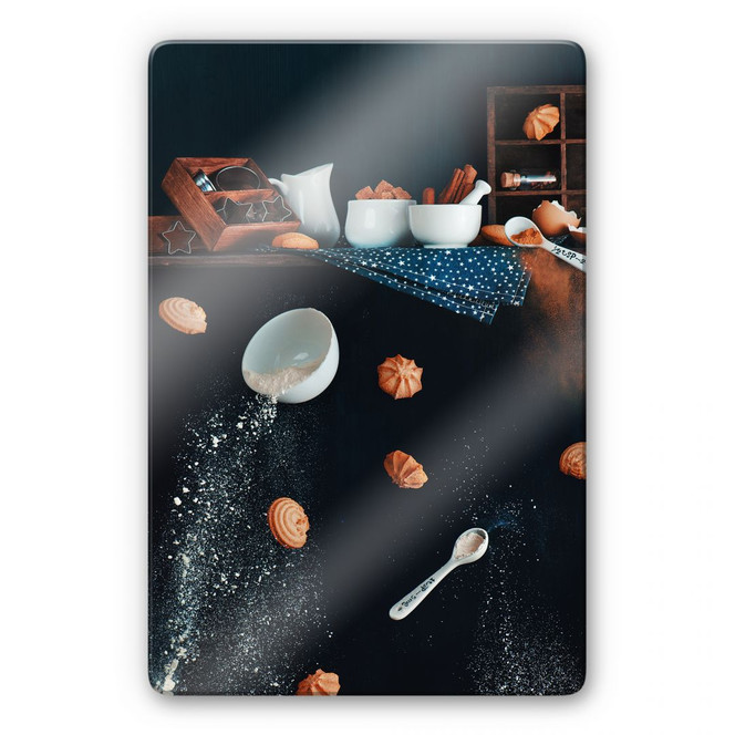 Glasbild Belenko - Cookies from the top