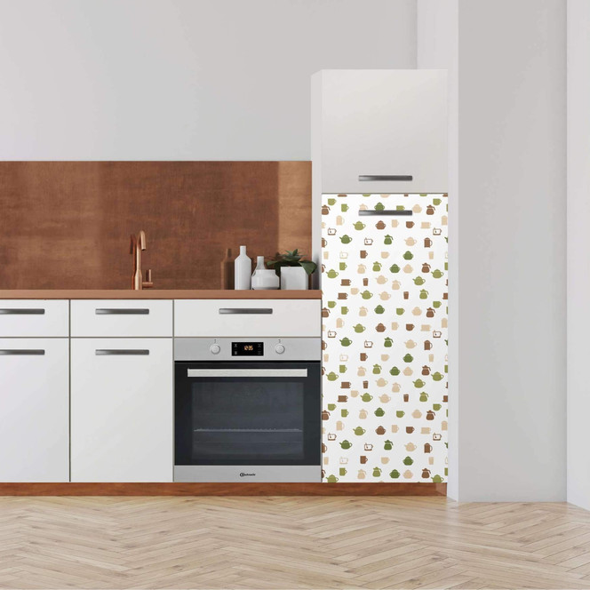 Klebefolie - Hochschrank (60x140cm) - Cans and Cups- Bild 1