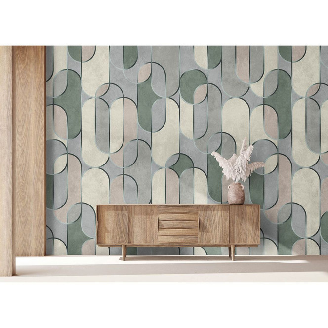 Livingwalls Fototapete Walls by Patel 3 Ritz 2 grün, grau, beige, weiss - Bild 1