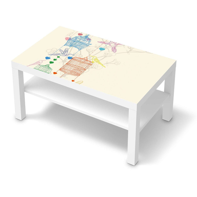 Möbelfolie IKEA Lack Tisch 90x55cm - Birdcage- Bild 1