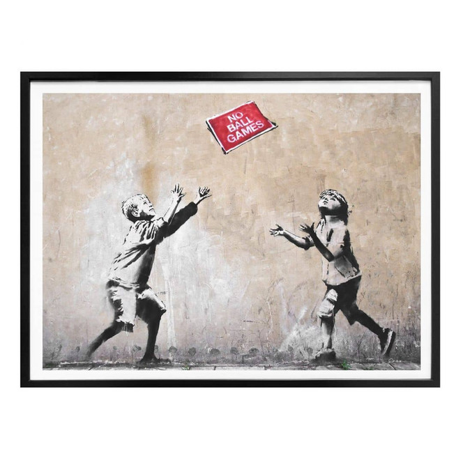 Poster Banksy - No Ball Games