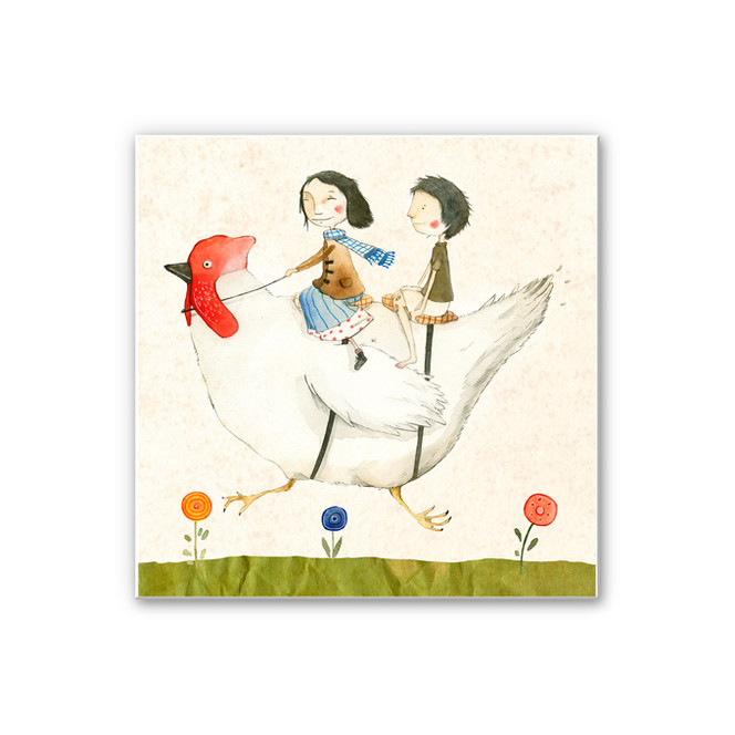 Wandbild Loske - Huhnreise