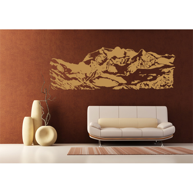 Wohnansicht - Wandtattoo Berg Les Diablerets