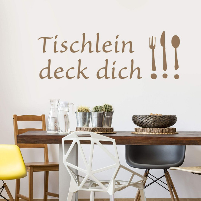 Wandtattoo Tischlein deck dich