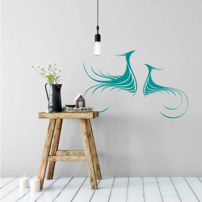 Wandtattoo Vogel Tribal