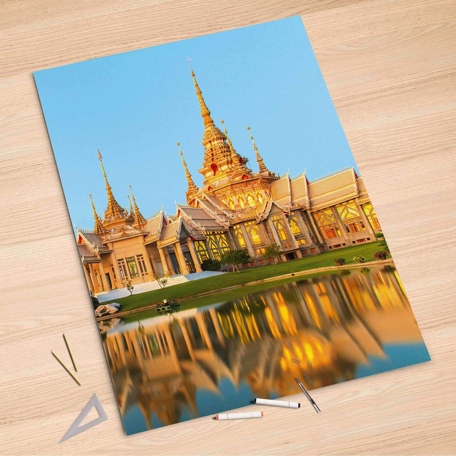 Folienbogen (100x150cm) - Thailand Temple- Bild 1