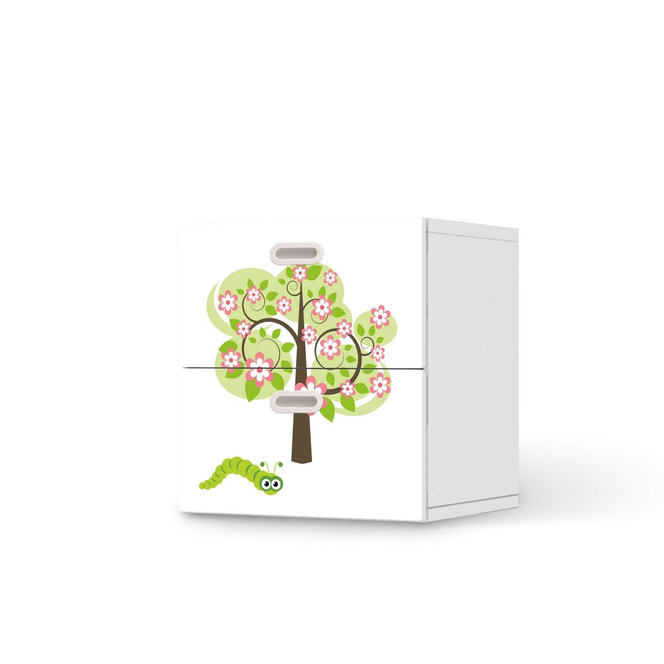 Klebefolie IKEA Stuva / Fritids Kommode - 2 Schubladen - Blooming Tree- Bild 1