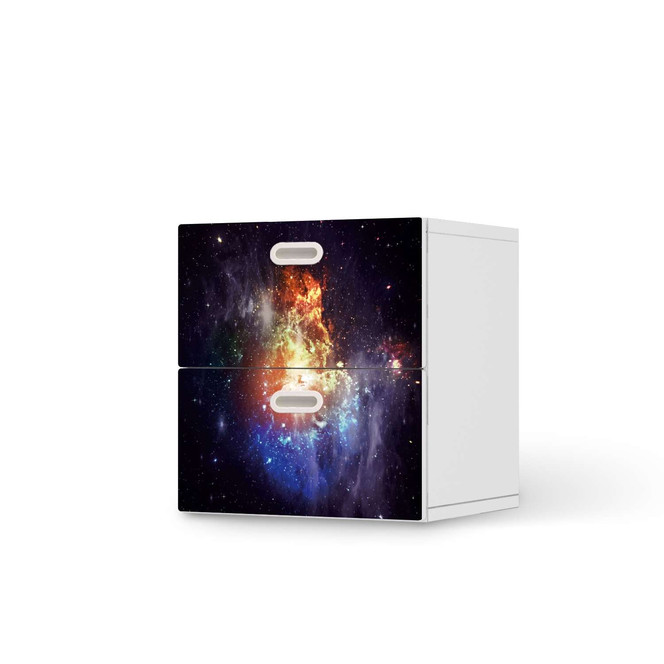 Klebefolie IKEA Stuva / Fritids Kommode - 2 Schubladen - Nebula- Bild 1