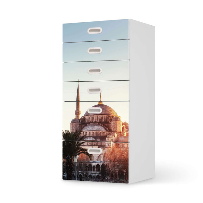 Klebefolie IKEA Stuva / Fritids Kommode - 6 Schubladen - Blue Mosque- Bild 1