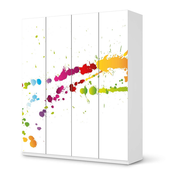 Möbelfolie IKEA Pax Schrank 236cm Höhe - 4 Türen - Splash 2- Bild 1