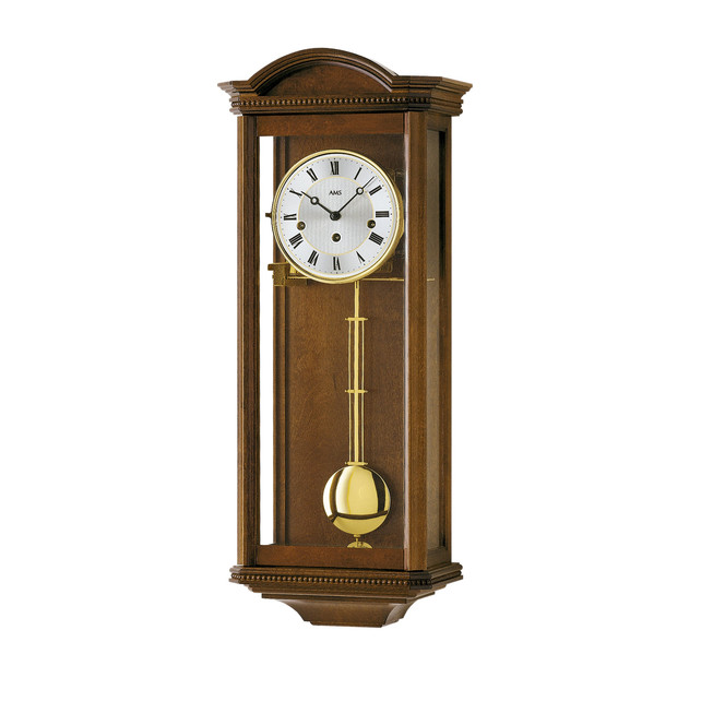 Regulator Massivholz Nussbaumlackiert