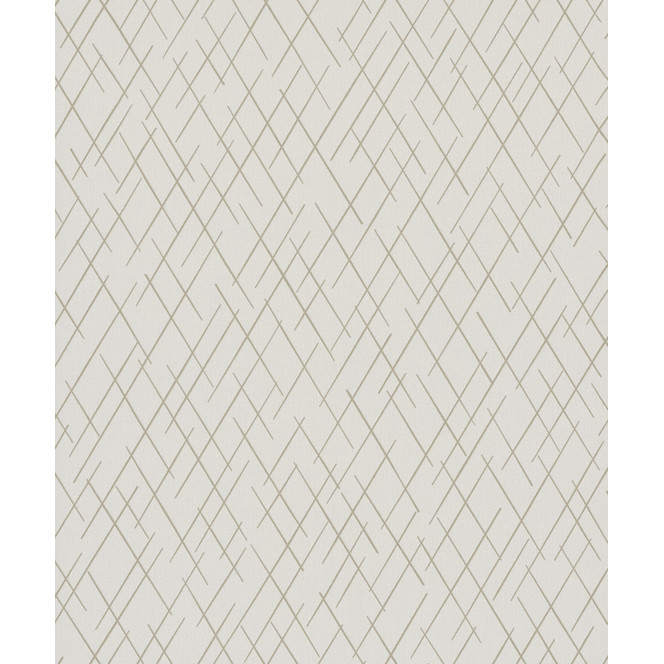 Vliestapete mit geometrischen Rauten beige Grafisch
