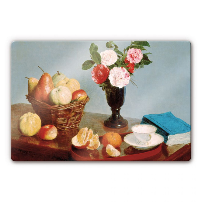 Glasbild Henri Fantin-Latour - Stillleben