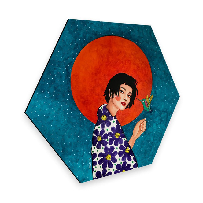 Hexagon - Alu-Dibond Hülya - Zurücklassen