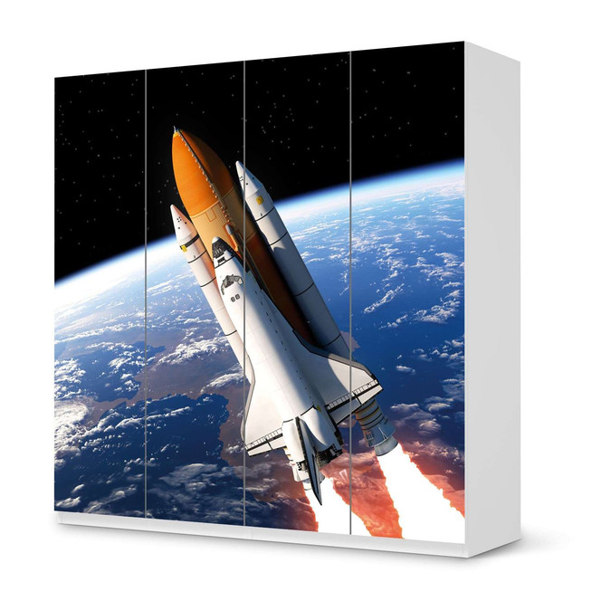 Klebefolie IKEA Pax Schrank 201cm Höhe - 4 Türen - Space Traveller- Bild 1