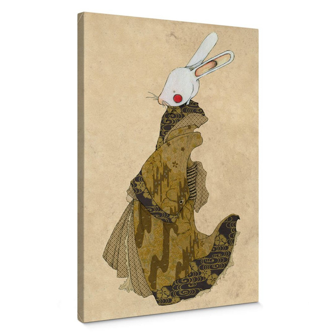 Leinwand Loske - Geisha Kaninchen 02