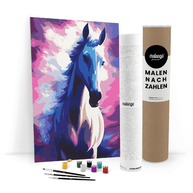 Malen nach Zahlen Leinwandbild - Pferd Penny