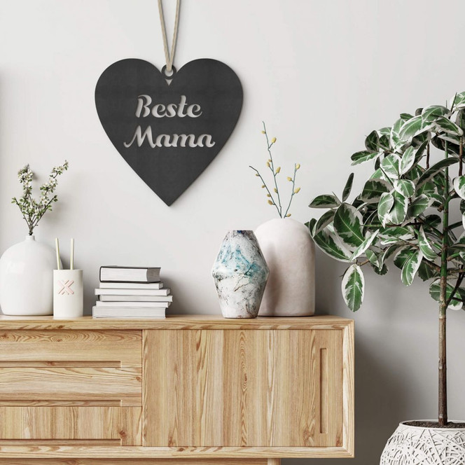 MDF - Holzdeko - Beste Mama Herz