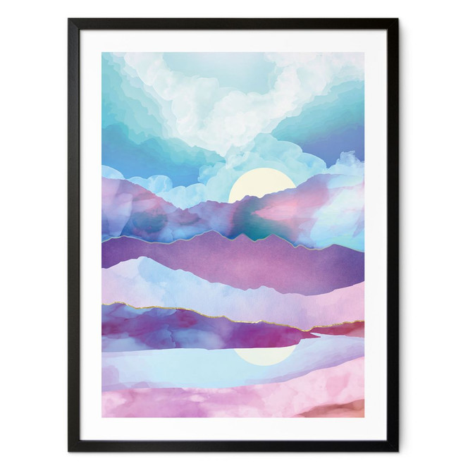 Poster Schillernde Berglandschaft - SpaceFrog Designs