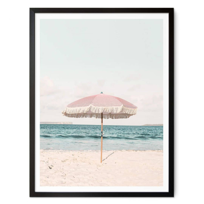 Poster Sisi & Seb - Pinker Sonnenschirm