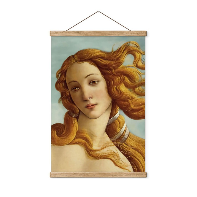 Stoffbild Portrait der Venus - Inspiriert von Botticelli