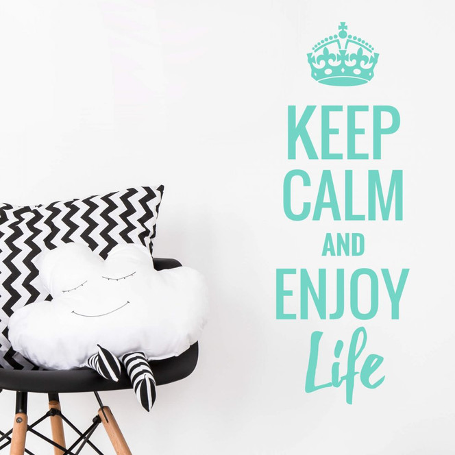 Wandtattoo - Keep calm and enjoy life