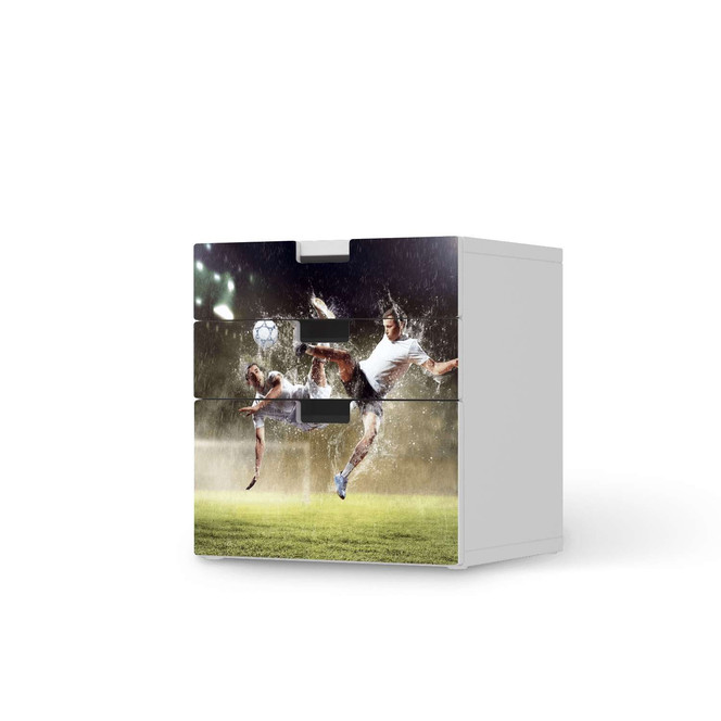Folie IKEA Stuva / Malad Kommode - 3 Schubladen - Soccer- Bild 1