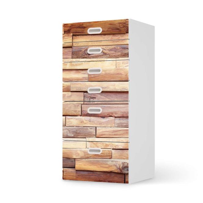 Klebefolie IKEA Stuva / Fritids Kommode - 6 Schubladen - Artwood- Bild 1