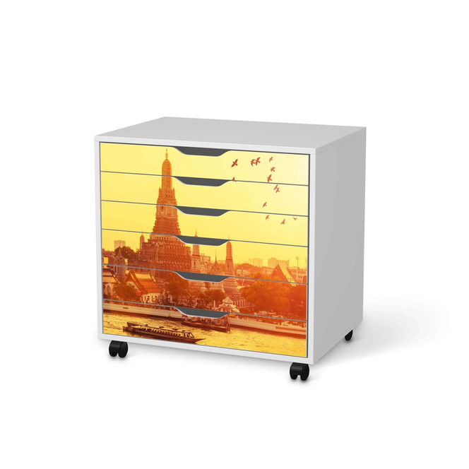 Möbelfolie IKEA Alex Rollcontainer 6 Schubladen - Bangkok Sunset- Bild 1