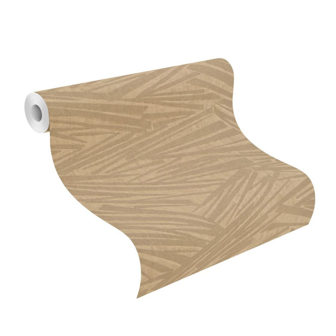 Streifentapete, Vliestapete Sky Lounge braungold metallic 10.00 x 1.06 m