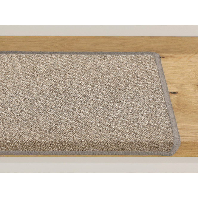 Bijou Loop Stufenmatte Stufenmatte Rechteckig Wunschmass in Nougat