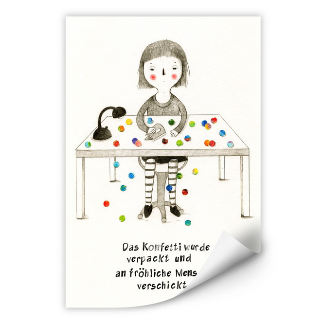 Wallprint Loske - Konfetti