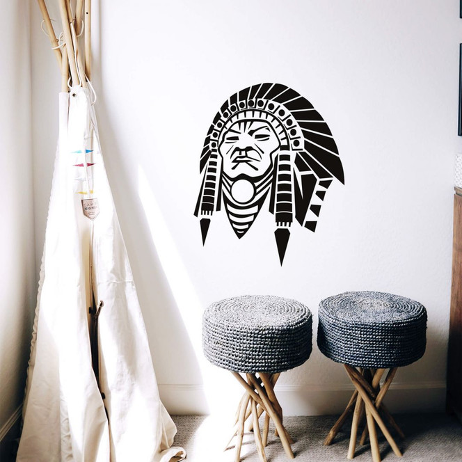 Wandtattoo Red Indian